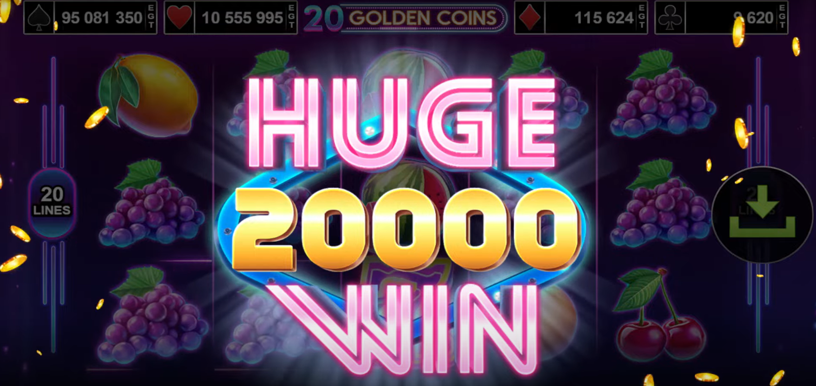 20 golden coins video